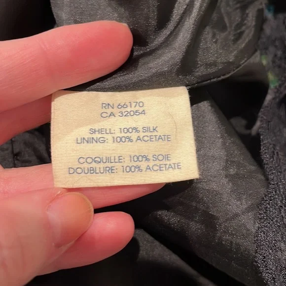 Anthropologie Edme & Esyllte silk watercolor print skirt - Picture 4 of 7